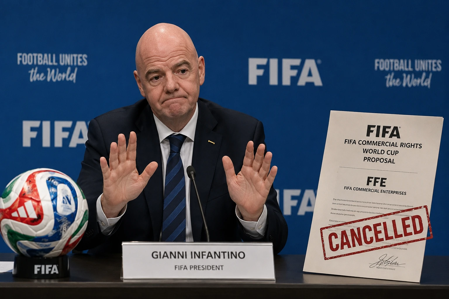 Президент FIFA отказался от планов по продаже части прибыли от чемпионатов мира