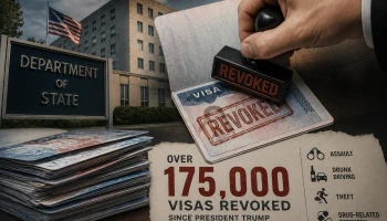 Госдепартамент отозвал уже более 175 тыс. виз при Трампе