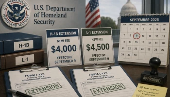 DHS расширило действие сбора в $4 тыс. на продления H-1B
