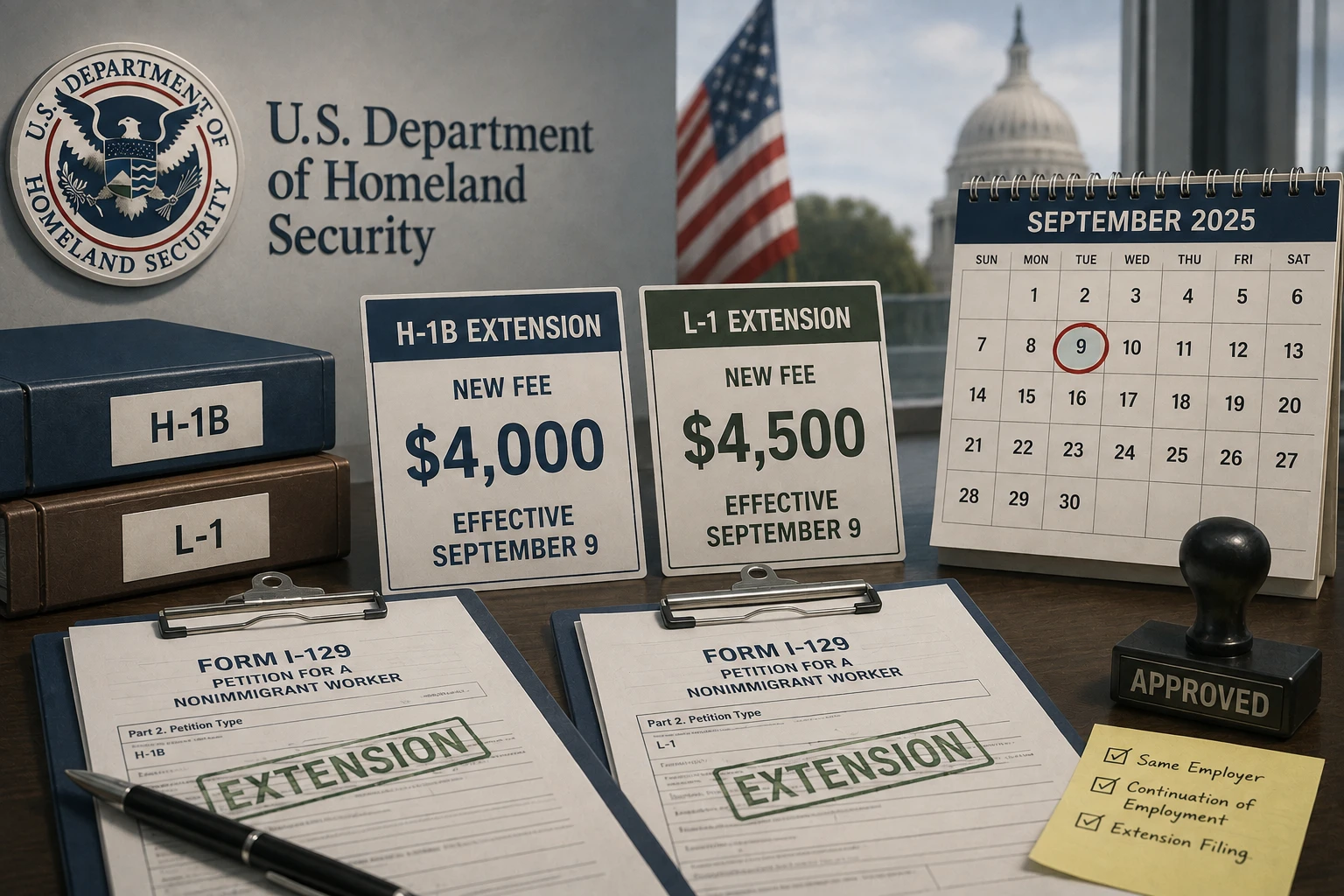 DHS расширило действие сбора в $4 тыс. на продления H-1B