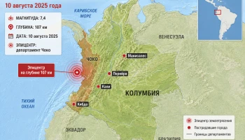 Количество жертв вчерашнего землетрясения в Колумбии достигло 111 человек и может увеличиться