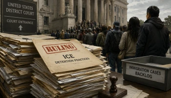 Массовые задержания ICE привели к рекордной нагрузке на федеральные суды