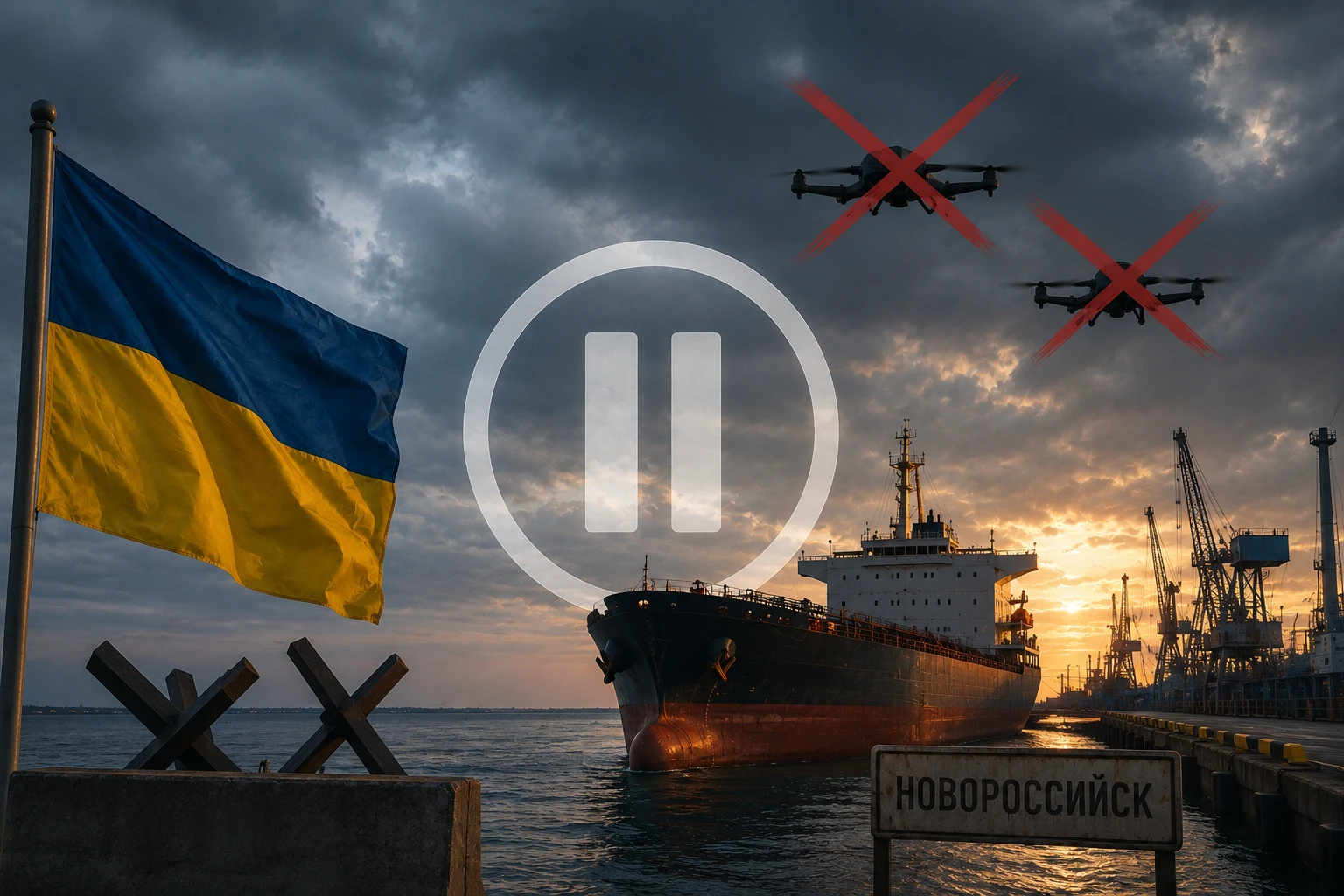 Украина приостановила удары по танкерам в российском порту после просьбы Вэнса