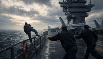 Несколько моряков авианосца USS Abraham Lincoln пытались уйти за борт на фоне затянувшейся войны