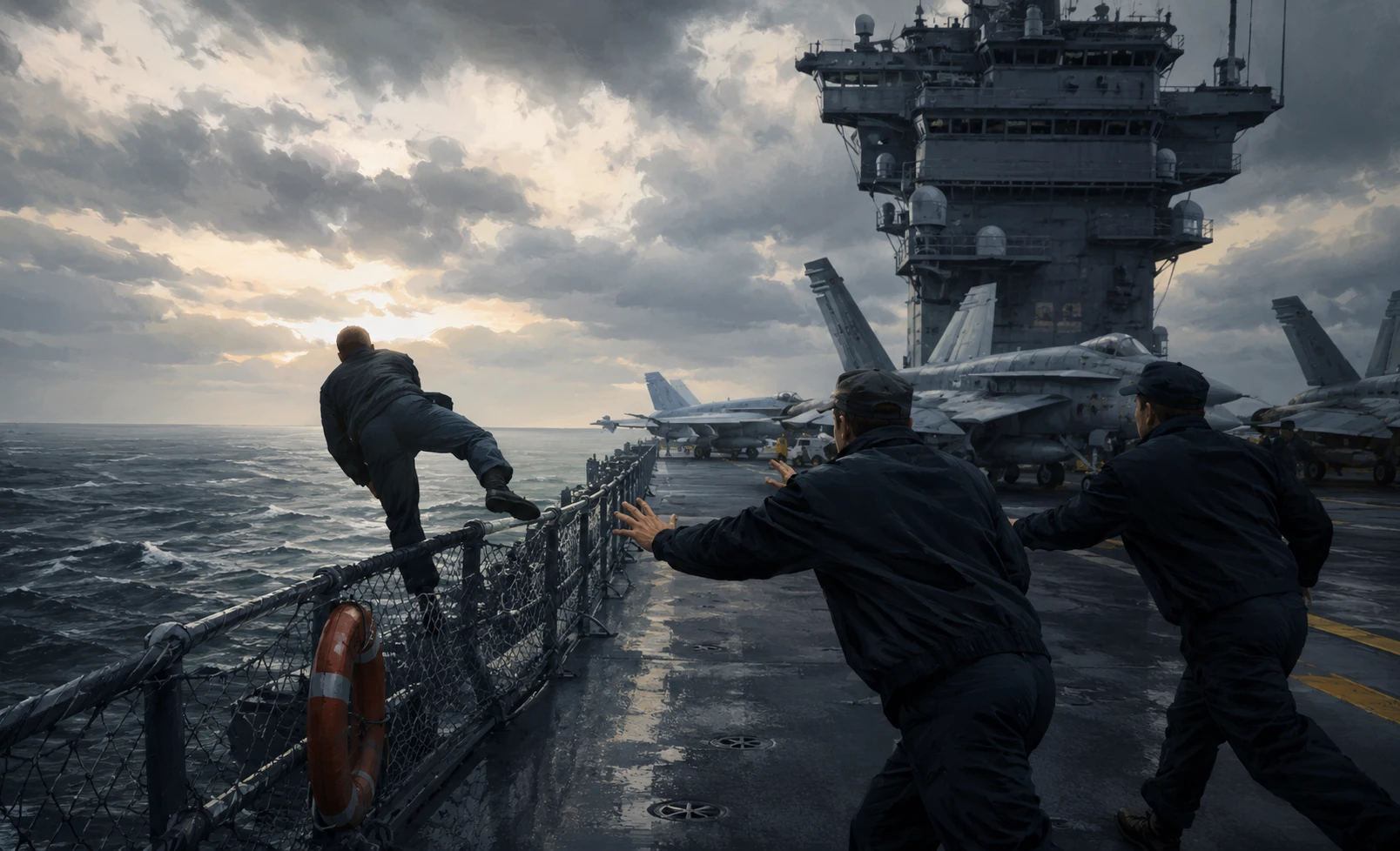 Несколько моряков авианосца USS Abraham Lincoln пытались уйти за борт на фоне затянувшейся войны