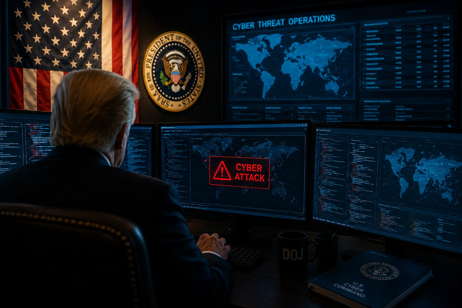 Трамп разрешил американским компаниям проводить кибератаки на иностранных хакеров