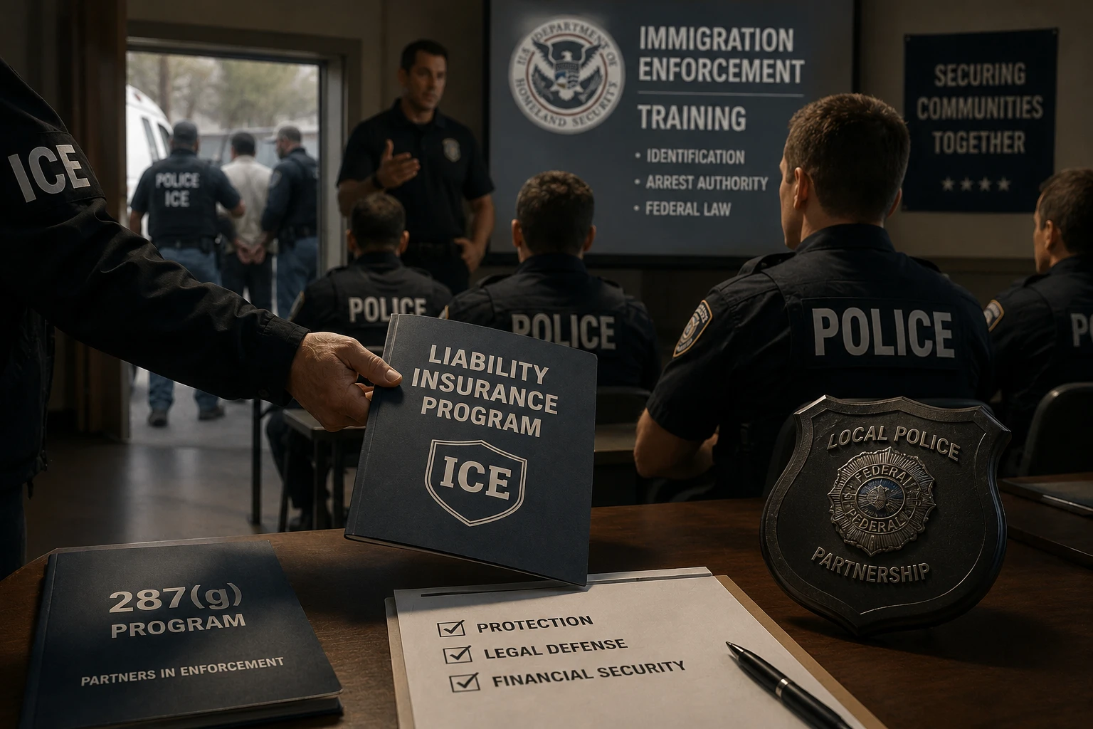 ICE предложила страховать местных полицейских, участвующих в иммиграционных арестах