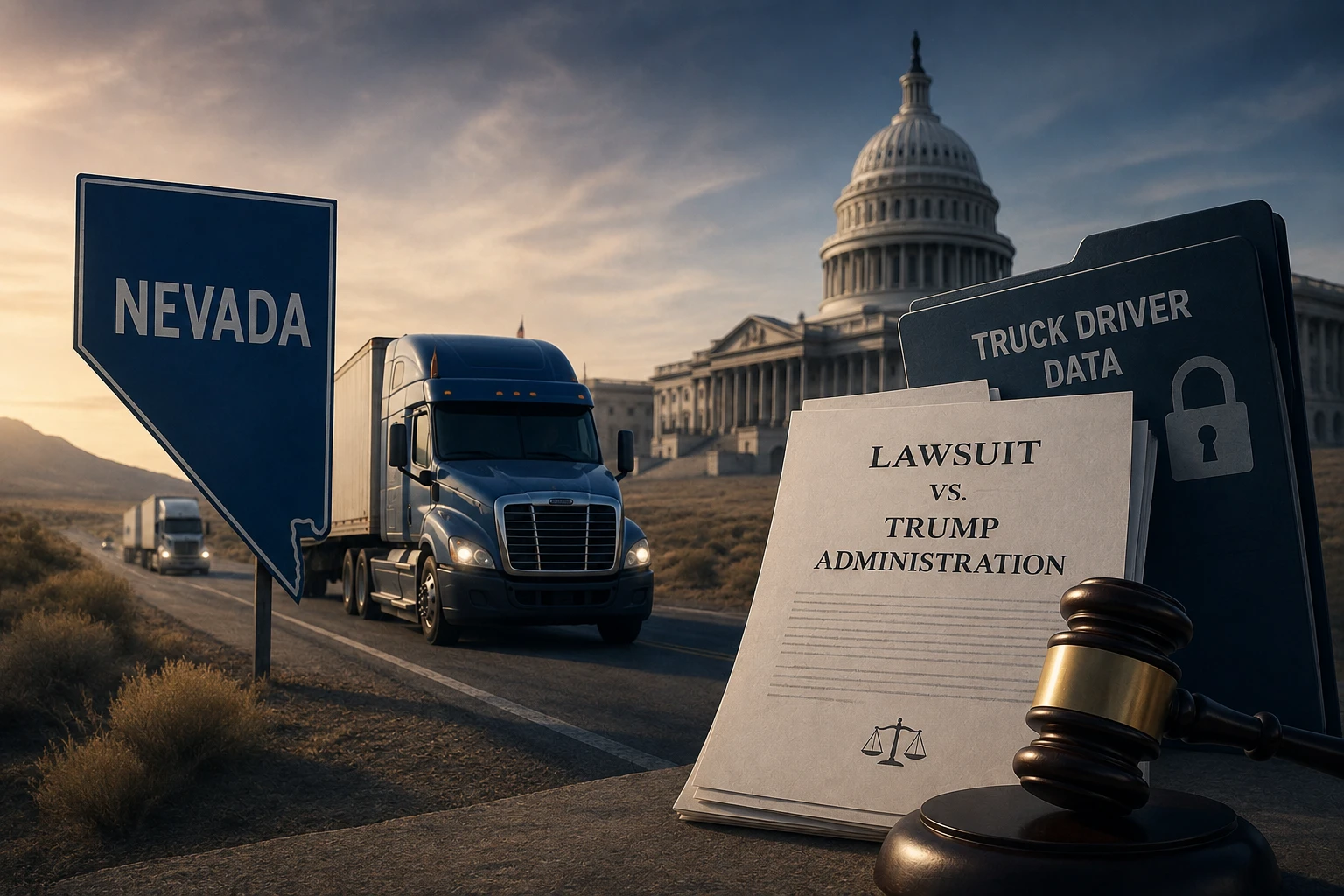 Невада присоединилась к иску против администрации Трампа из-за данных водителей грузовиков