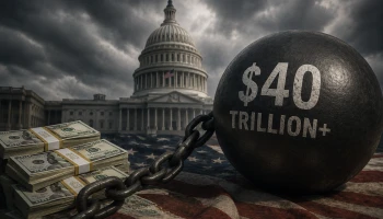 Госдолг США впервые превысил $40 трлн