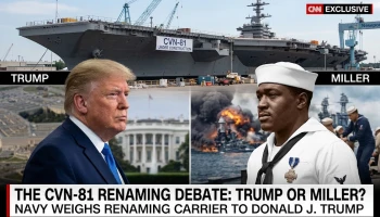 ВМС США могут дать авианосцу имя Дональда Трампа вместо имени героя Пёрл-Харбора
