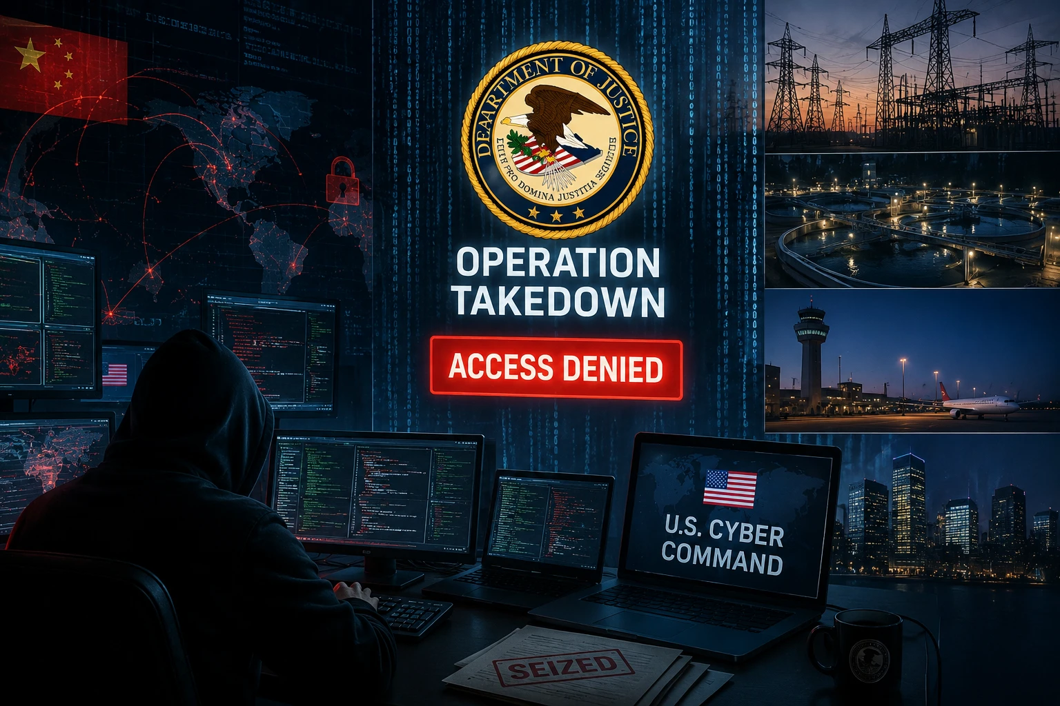 США пресекли работу платформ китайских хакеров, использовавшихся против критической инфраструктуры