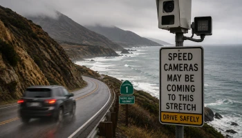На опасном участке Pacific Coast Highway могут появиться камеры контроля скорости