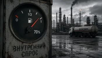 Производство бензина в России упало до 70% от внутреннего спроса