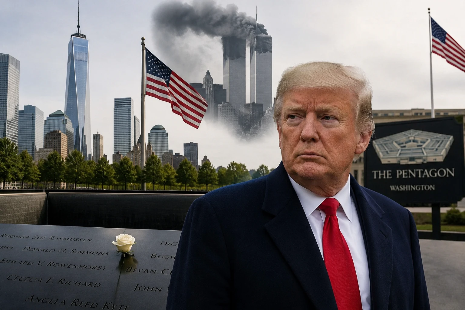 Трамп не приедет в Нью-Йорк на 25-ю годовщину терактов 11 сентября из-за запрета на речи, а после поедет в гольф-клуб