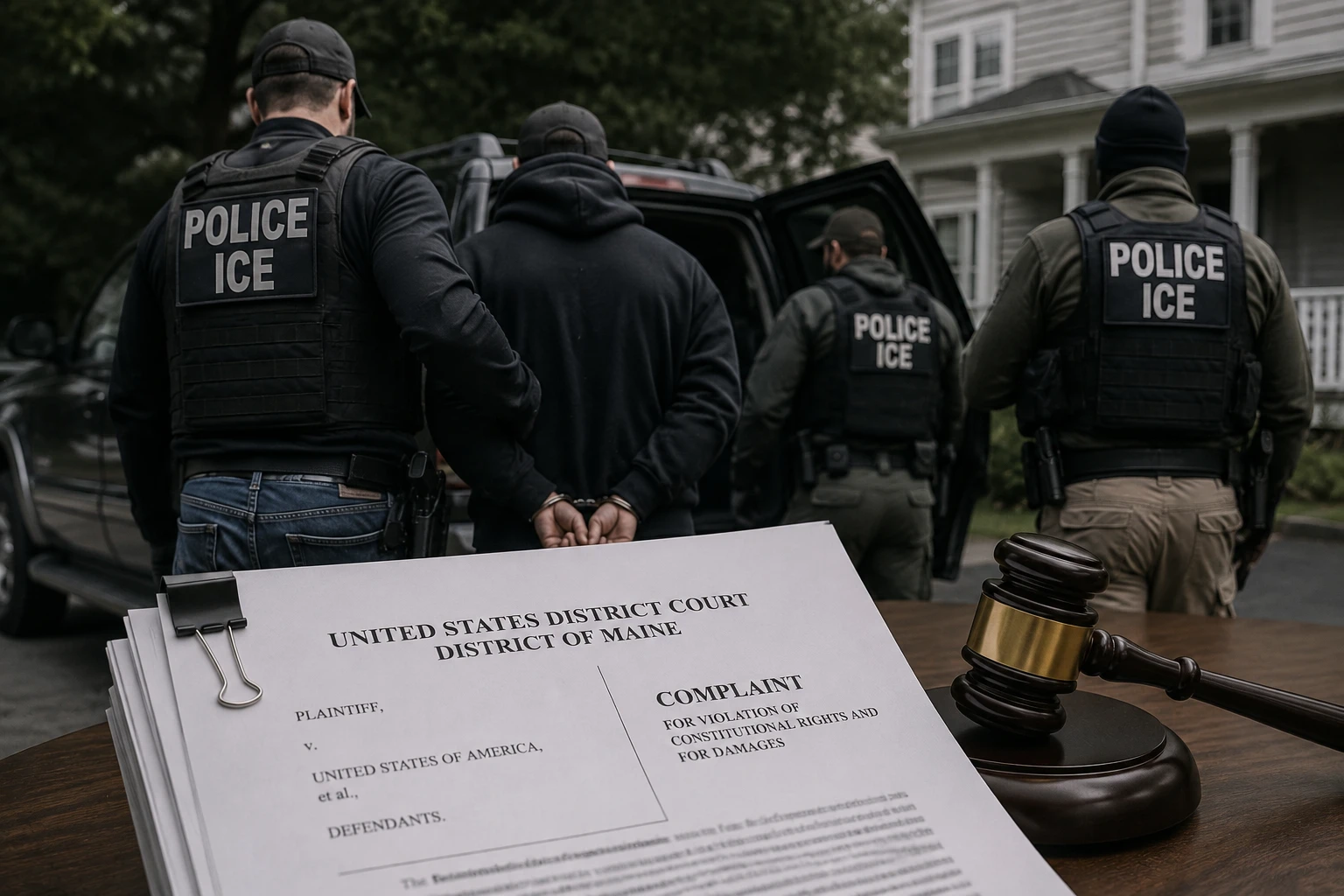 Житель Мэна подал иск против правительства из-за действий агентов ICE