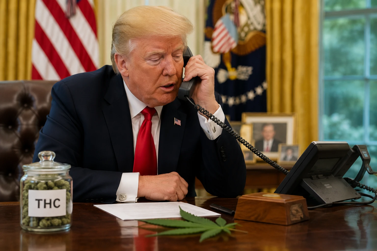 Трамп лично лоббирует сенаторов-республиканцев отложить запрет на коноплю