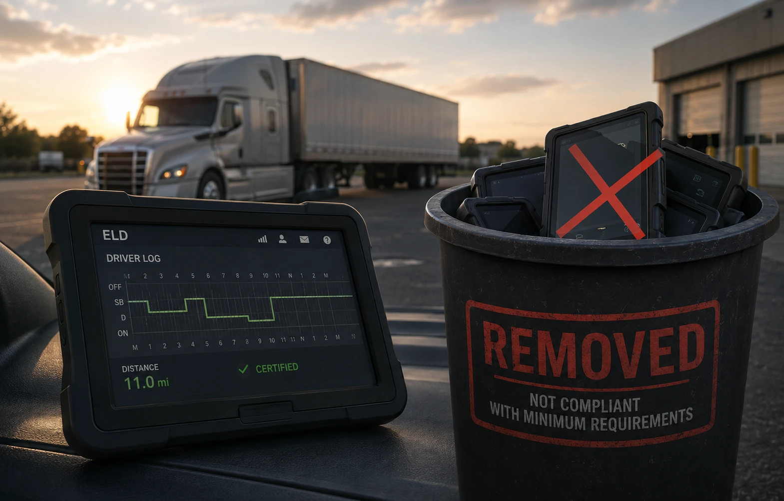FMCSA исключила пять ELD из списка одобренных устройств
