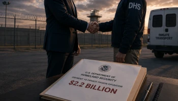 Частная тюремная компания получила $2,2 млрд от DHS и ожидает роста числа мигрантов под стражей