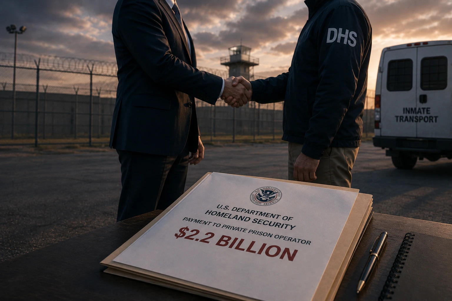 Частная тюремная компания получила $2,2 млрд от DHS и ожидает роста числа мигрантов под стражей