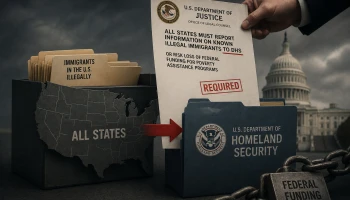Минюст потребовал от штатов сообщать DHS о нелегальных мигрантах
