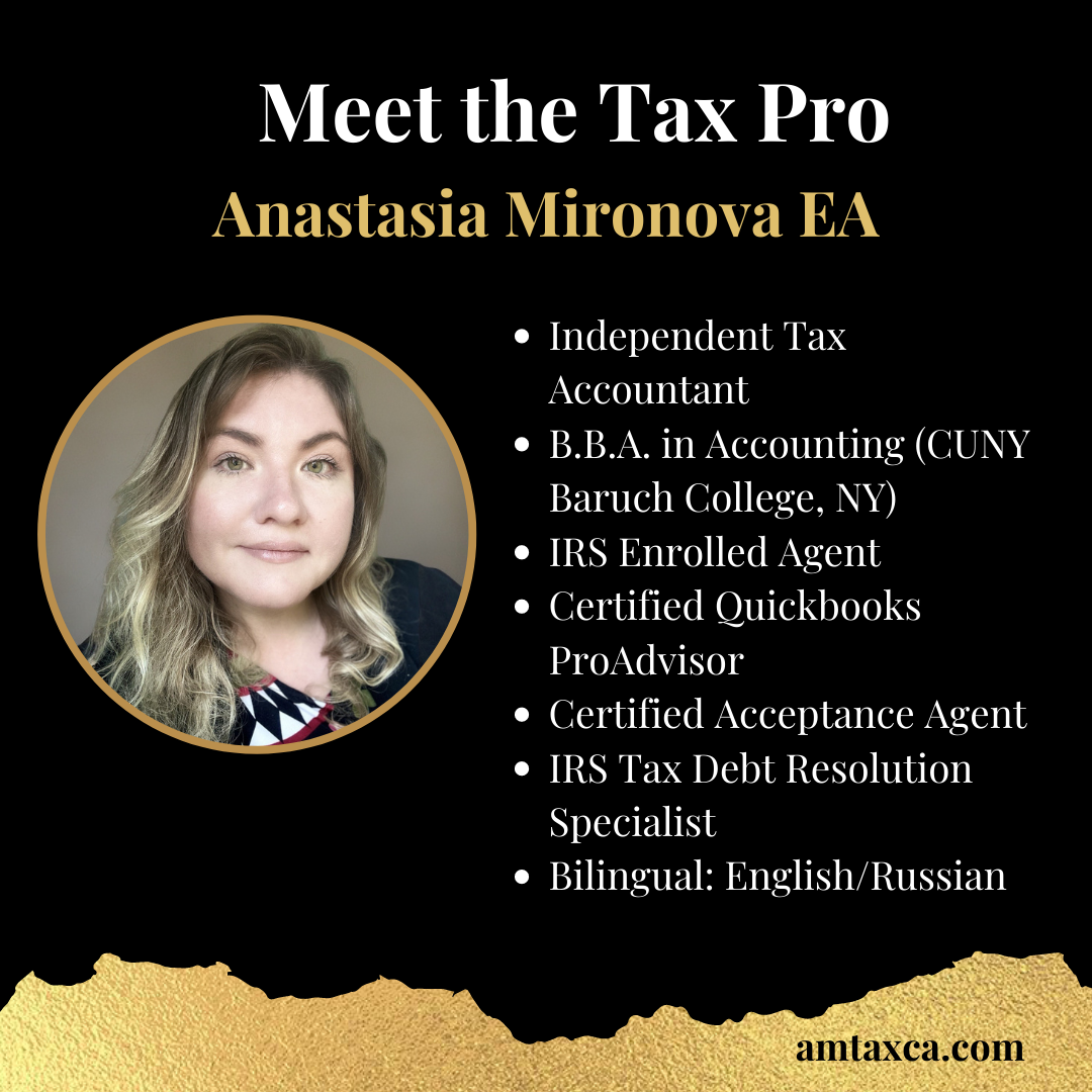 Anastasia Mironova, EA, Tax Accountant - Фото 2