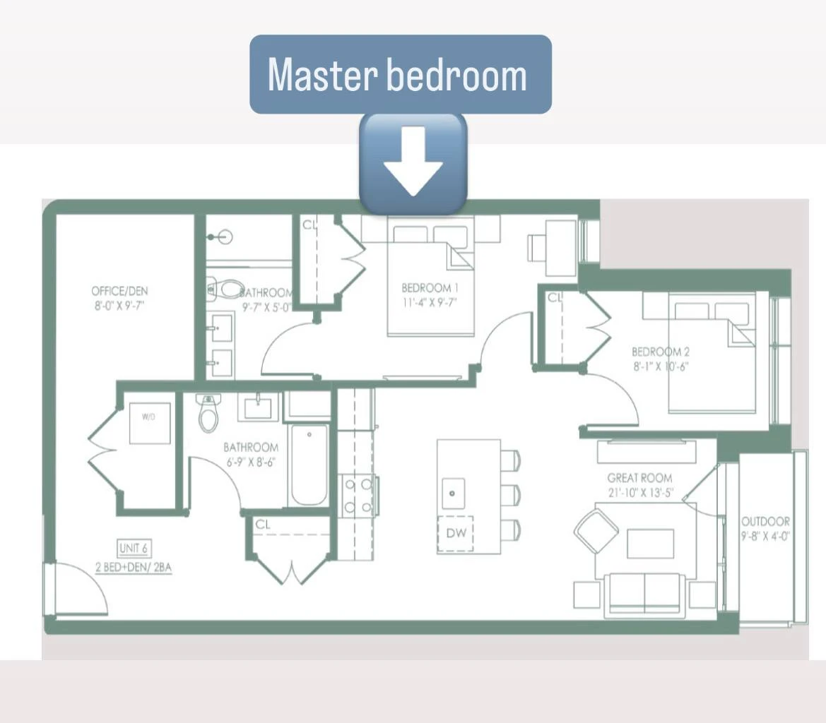 Сдается master bedroom